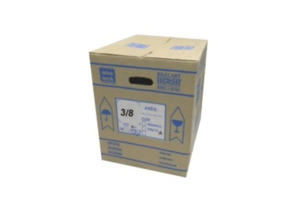 Wire-o 3/8 passo 3:1 Branco Bobina -0