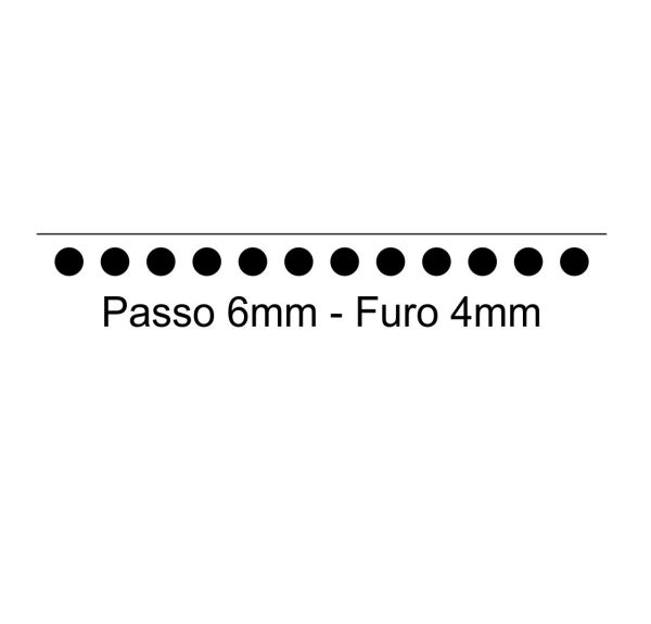 Perfuradora Eletrica Espiral EX - Passo 6 mm Furo Redondo 4 mm-881