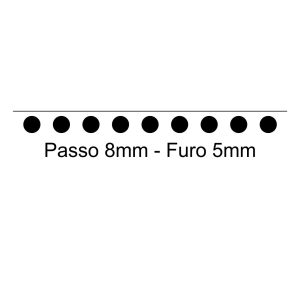 Ferramenta Matrix EX Passo 8 mm Furo Redondo 5 mm-895