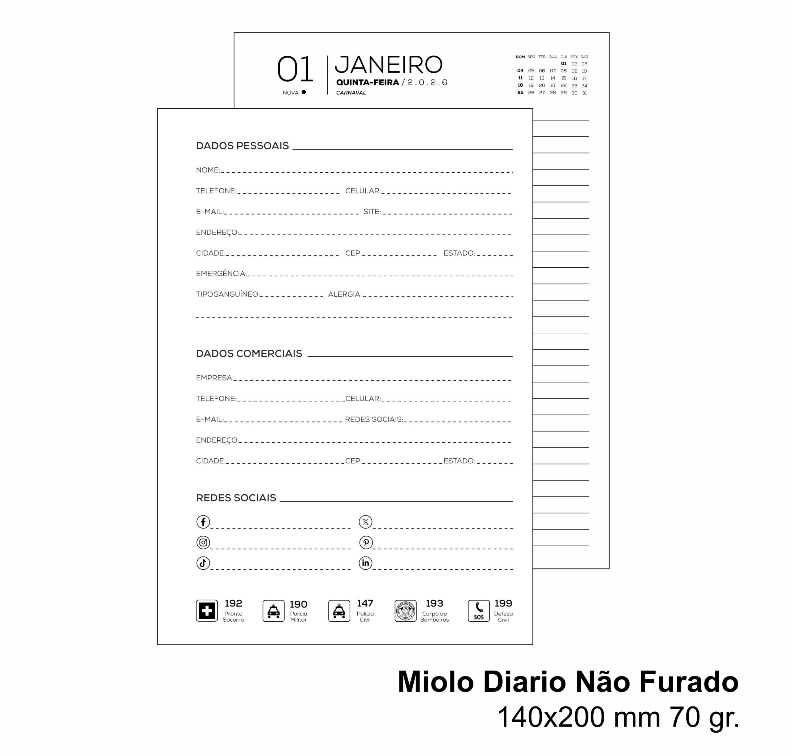 Miolo Diario nao furado 70