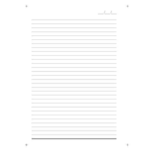 Miolo Caderno Pequeno Branco 140x200 mm-1376