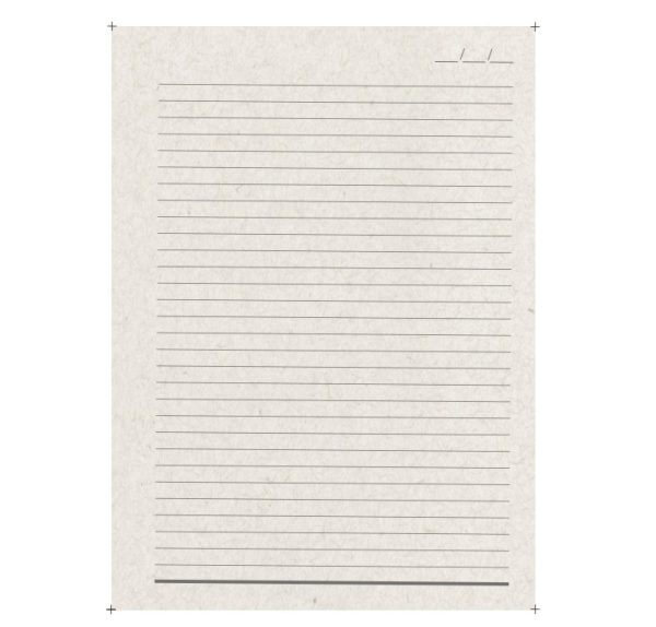 Miolo Caderno Pequeno Reciclato 140x200 mm-1371