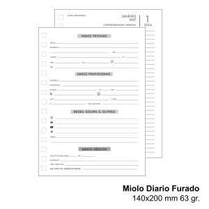 Miolo de agenda