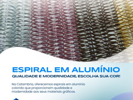 Espiral em alumínio colorido